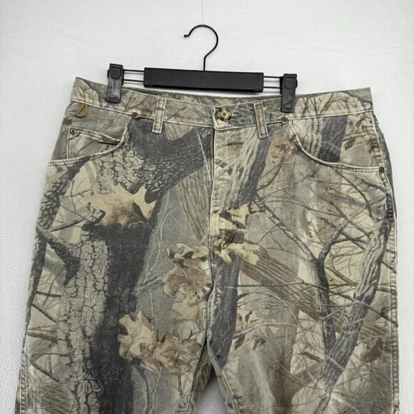 Vintage Other - Vintage Realtree Camo Pants Men's 35x27 Green Hardwoods Straight hunting 90s